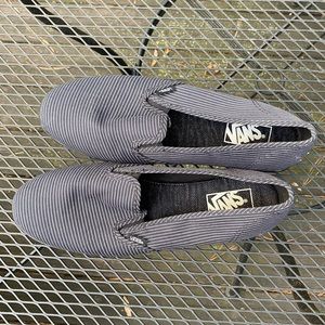 Striped Vans Loafer Slip Ons